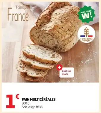 Auchan Pain multicéréales offre
