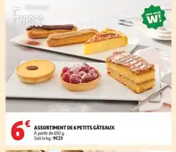 Auchan Assortiment de 6 petits gâteaux offre