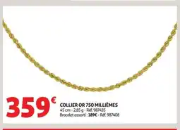 Auchan Collier or 750 millièmes offre
