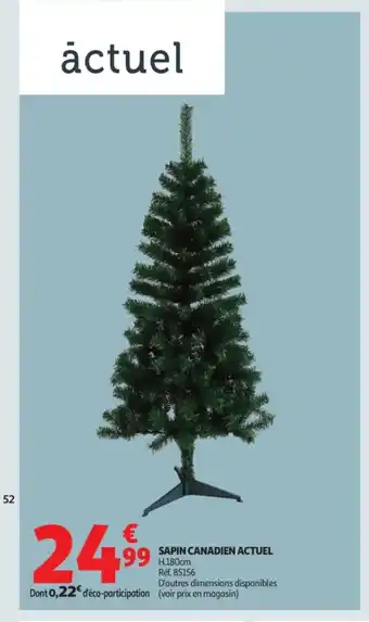 Auchan ACTUEL Sapin canadien offre
