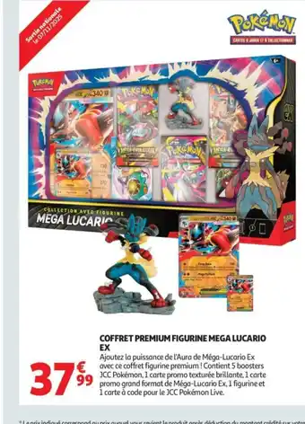 Auchan Coffret premium figurine mega lucario ex offre