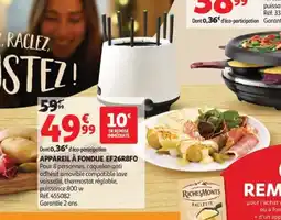 Auchan Appareil à fondue EF26R8F0 offre