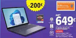 E.Leclerc PC PORTABLE IDEAPAD SLIM 3 16ABR8 83K6006BFR offre
