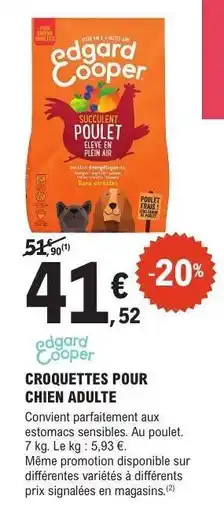 E.Leclerc CROQUETTES POUR CHIEN ADULTE offre