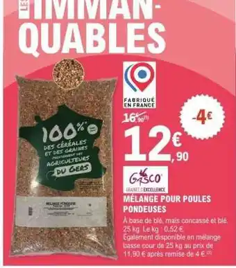 E.Leclerc MÉLANGE POUR POULES PONDEUSES offre