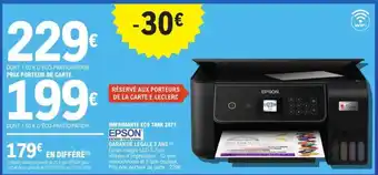 E.Leclerc Imprimante Eco Tank 2811 offre