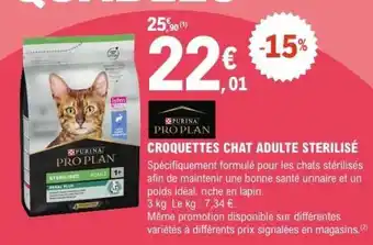 E.Leclerc CROQUETTES CHAT ADULTE STERILISÉ offre