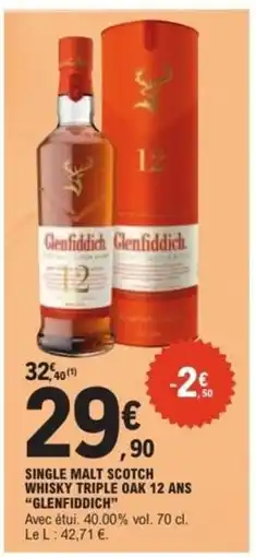 E.Leclerc Glenfiddich 12 Ans offre