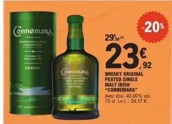 E.Leclerc Whisky Original Peated Single Malt Irish Connemara offre