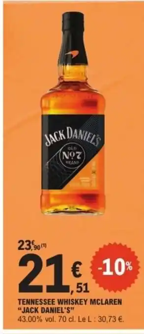 TENNESSEE WHISKEY MCLAREN “JACK DANIEL'S”