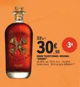 E.Leclerc Rhum Traditionnel Original 'Bumbu' offre