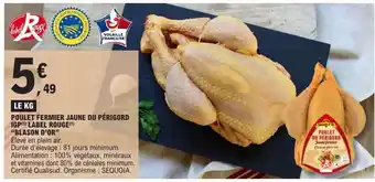 E.Leclerc POULET FERMIER JAUNE DU PÉRIGORD offre
