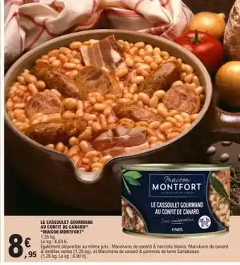 E.Leclerc LE CASSOULET GOURMAND AU CONFIT DE CANARD offre