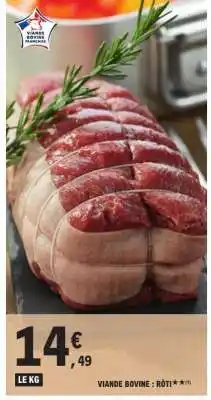 E.Leclerc Viande Bovine : Rôti offre