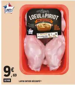 E.Leclerc Lapin Entier Découpé offre