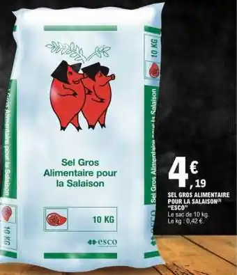 E.Leclerc SEL GROS ALIMENTAIRE POUR LA SALAISON offre