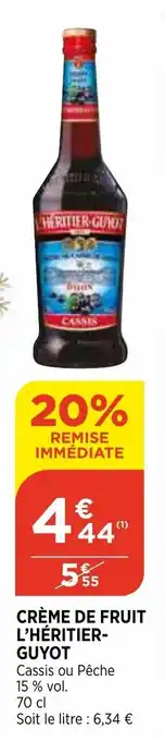 Bi1 Créme De Fruit LHéritier-Guyot offre