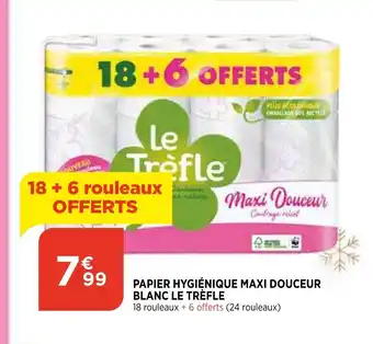 Bi1 Papier Hygiénique Maxi Douceur offre