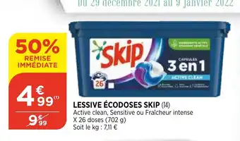 Bi1 Lessive écodoses Skip offre