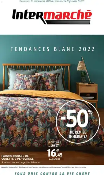 Intermarché Parure Housse De Couette 2 Personnes offre