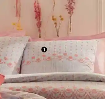 Intermarché Parure Housse De Couette 2 Personnes + 2 Taies D'Oreiller Bloom Domédia offre