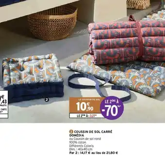 Intermarché Coussin De Sol Carré Domédia offre