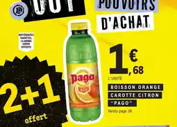 E.Leclerc Boisson orange carotte citron pago offre