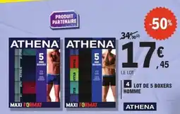 E.Leclerc Lot de 5 boxers homme offre
