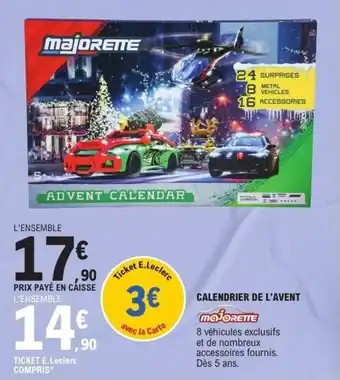 E.Leclerc Calendrier de l'avent offre