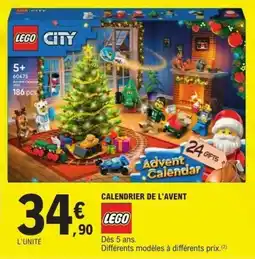 E.Leclerc Calendrier de l'avent lego offre