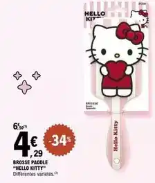 E.Leclerc Hello kitty - brosse paddole offre