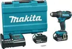 Brico Dépôt Makita - coffret perceuse visseuse 18v 2x3ah offre