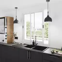 Brico Dépôt Geom - fenêtre aluminium blanc coulissante offre