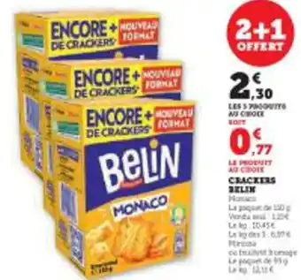 Super U Crackers belin offre