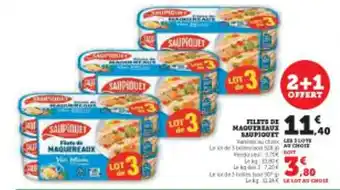 Super U Filets de maguereaux saupiquet offre