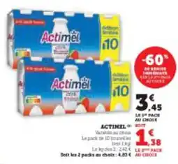 Super U Actimel offre