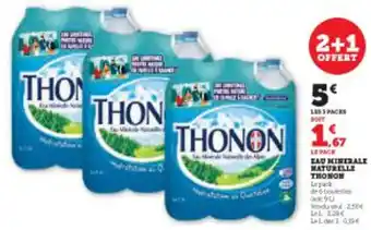 Super U Eau minerale naturelle thonon offre