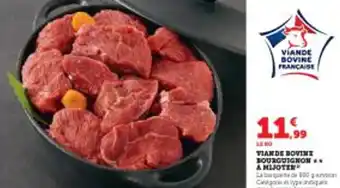 Super U Viande bovine bourguignon a mijoter offre