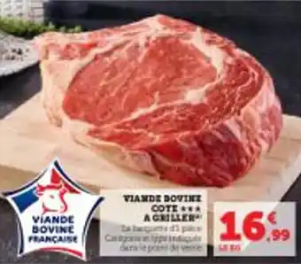 Super U Viande bovine cote a griller offre