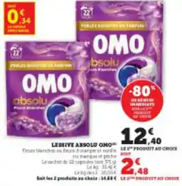 Super U Lessive absolu omo offre