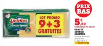 Super U Gratte epange spontex offre