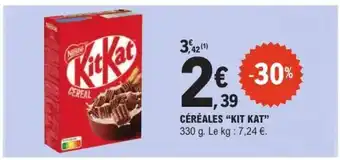 E.Leclerc CÉRÉALES KIT KAT offre
