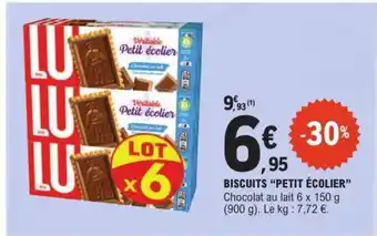 E.Leclerc BISCUITS PETIT ÉCOLIER offre