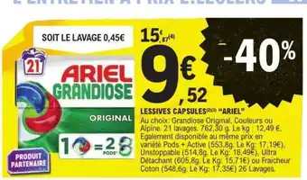 E.Leclerc Ariel Grandiose Original offre