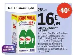 E.Leclerc LESSIVE LIQUIDE LE CHAT offre