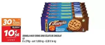 Netto Lu - bravola maxi coque gros éclats de chocolat offre