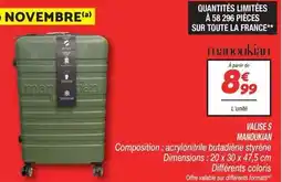 Netto Manoukian - valise s mandukan offre