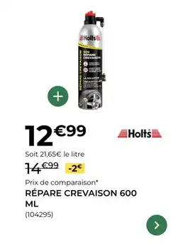 Feu Vert HOLTS Répare crevaison offre