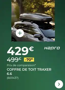 Feu Vert Coffre de toit traxer offre