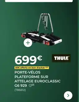 Feu Vert THULE Porte-vélos plateforme sur attelage euroclassic offre